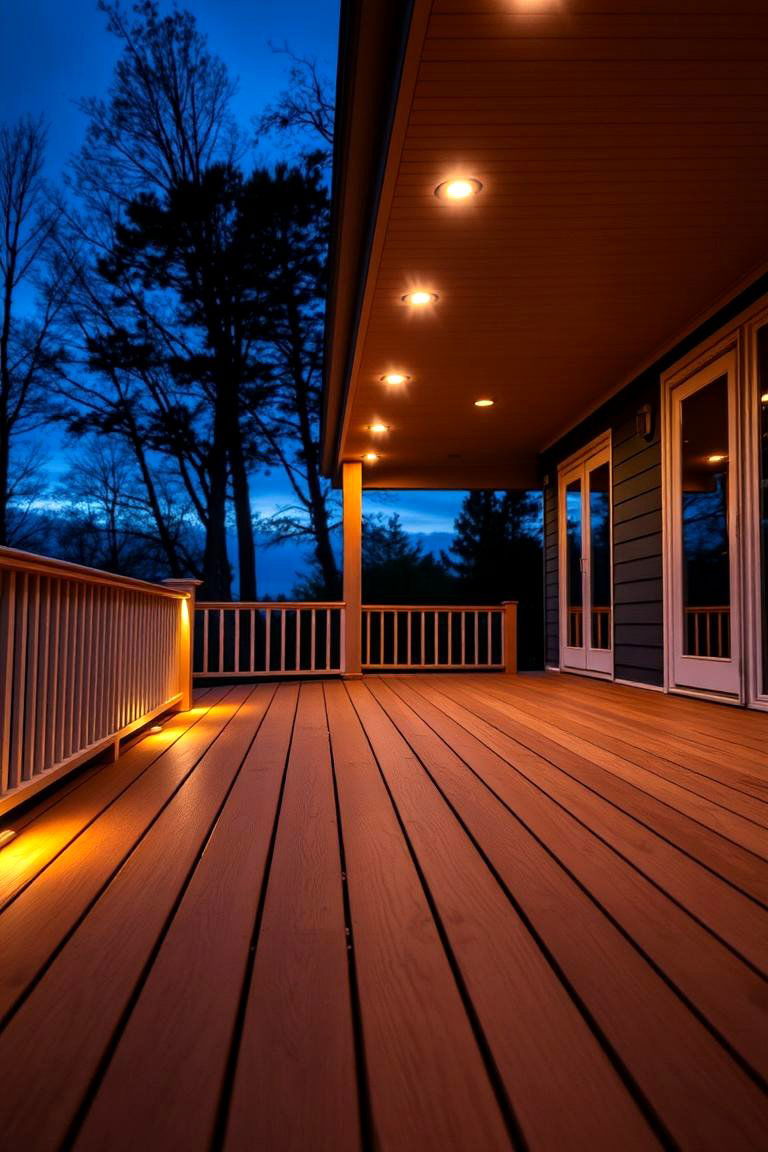 Fascia with Soft Lighting Effects - 24 Deck Fascia Ideas