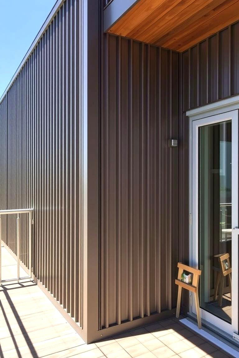 Fascia with Vertical Rainscreen Panels - 24 Deck Fascia Ideas