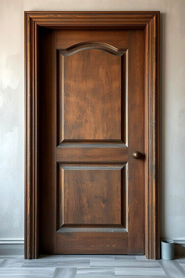 Faux Antique Finishes for Vintage Appeal - 24 Bedroom Door Decorating Ideas