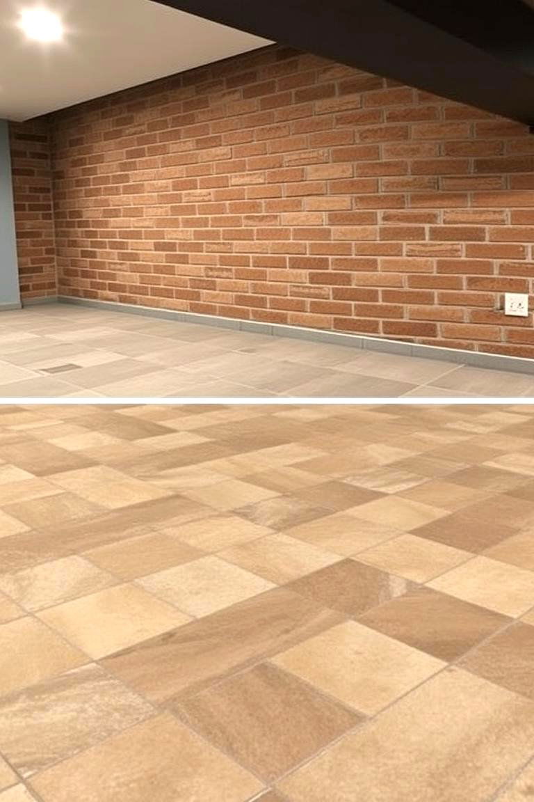Faux Brick Finishes for Style - 24 Basement Wall Ideas