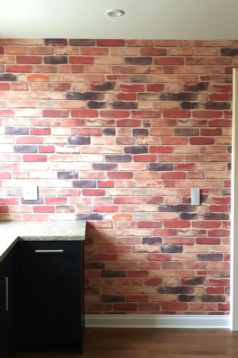 Faux Brick or Stone Mural - 24 Wall Mural Ideas