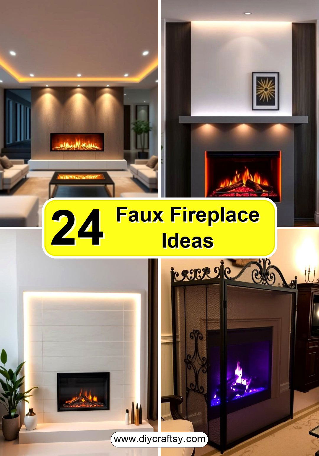 Faux Fireplace Ideas
