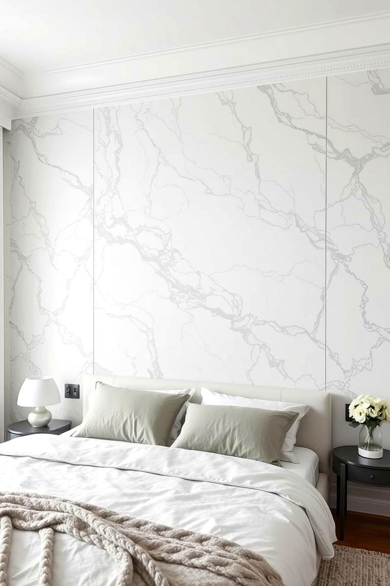 Faux Marble Walls - 24 Bedroom Wall Painting Ideas
