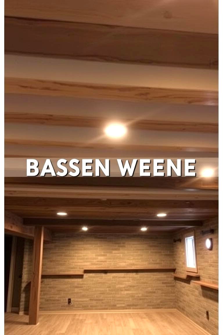 Faux Wood Beams - 24 Basement Drop Ceiling Ideas