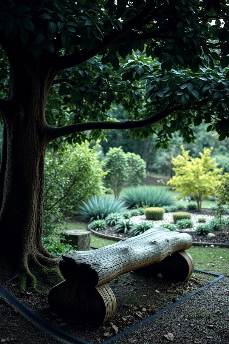 Feature Decaying Wood Elements - 24 Gothic Garden Ideas