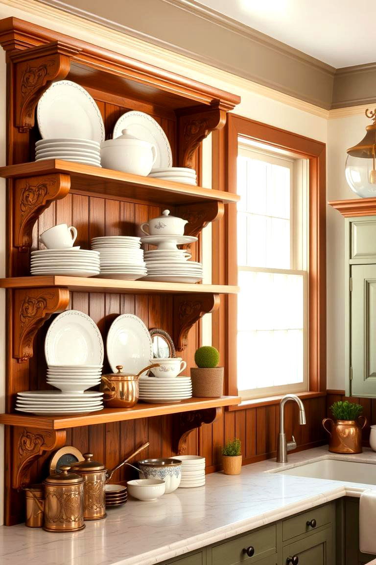 Feature Ornate Cornicing and Skirting Boards - 24 Victorian Kitchen Ideas