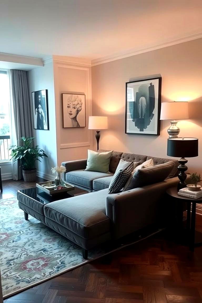 Feature Statement Furniture Pieces - 24 small apartment decorating ideas