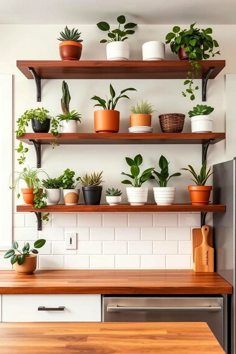 Feature Walnut Wood Details - 24 Mid-century Modern Kitchen Ideas