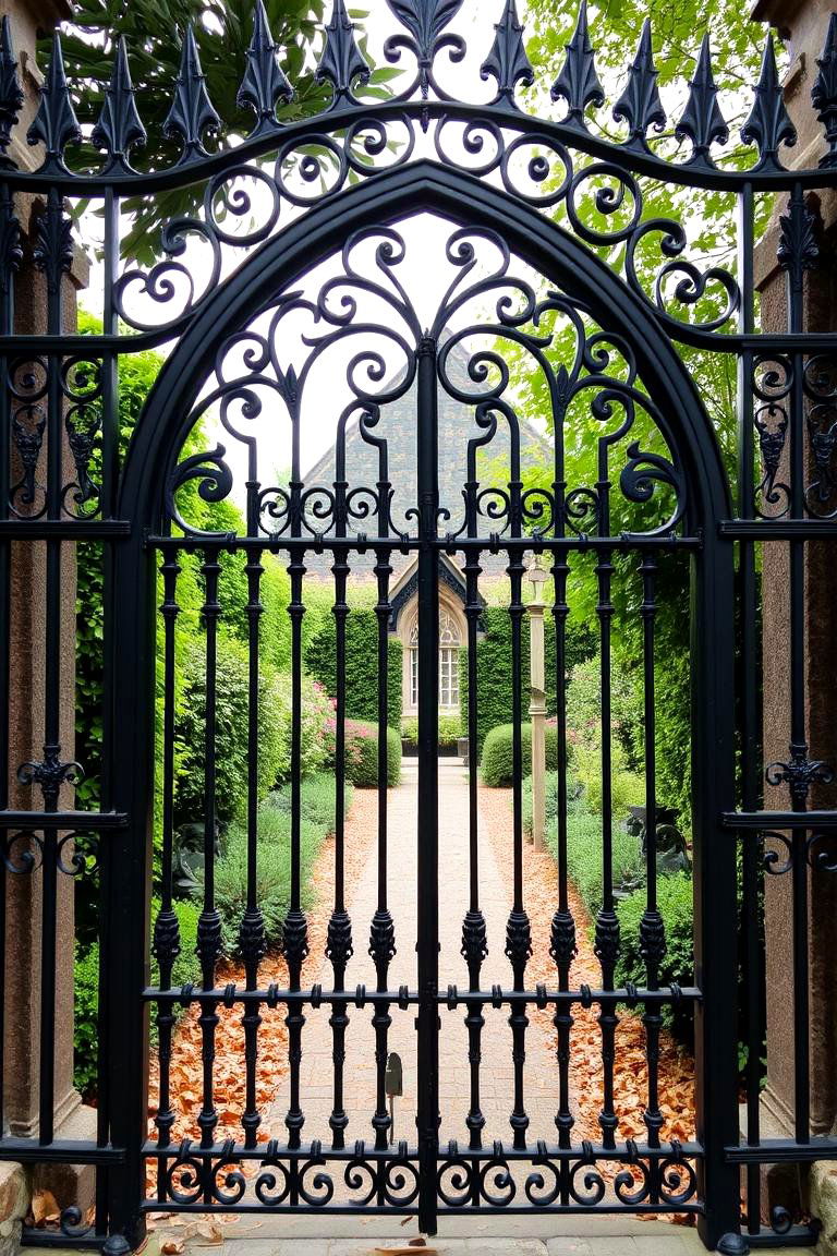 Feature Wrought Iron Accents - 24 Gothic Garden Ideas