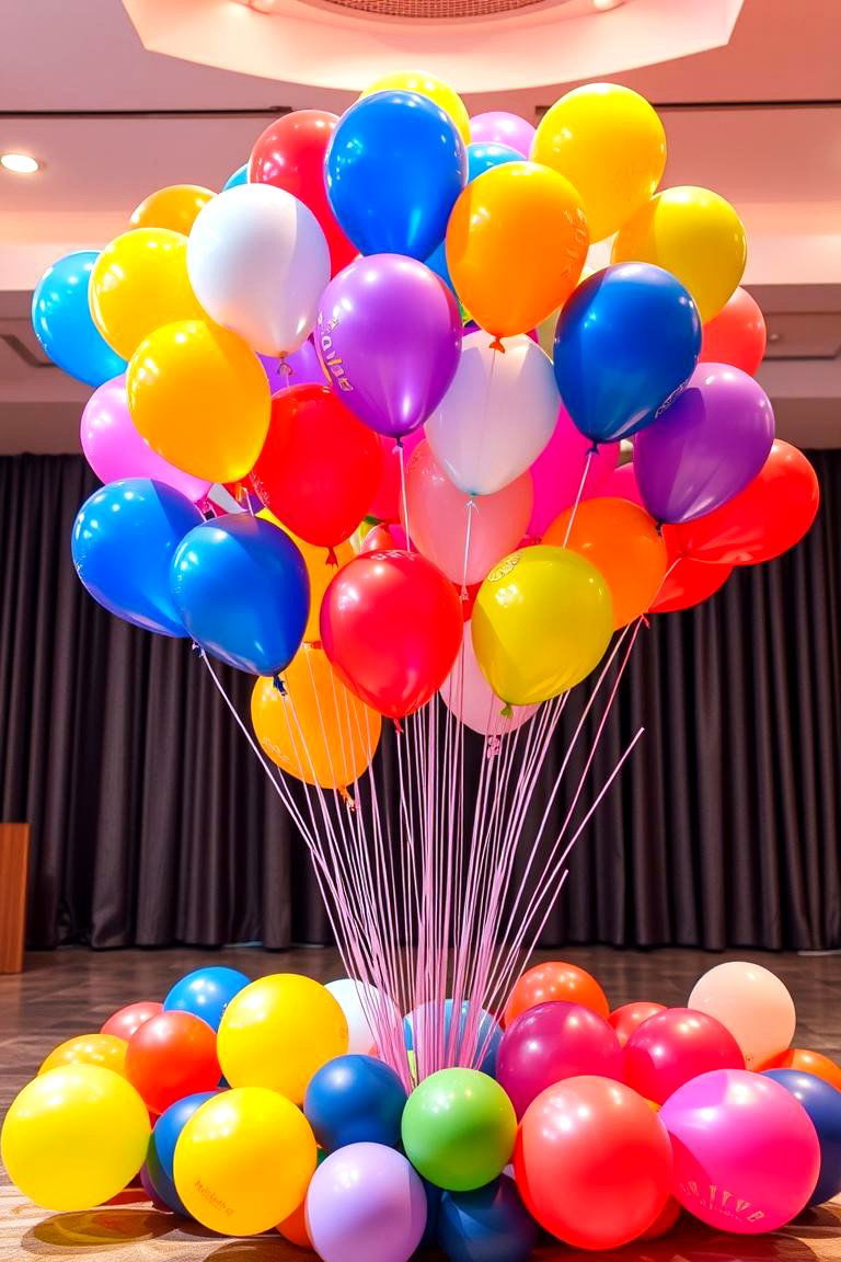Festive Balloon Display Centerpiece - 24 Centerpiece Ideas
