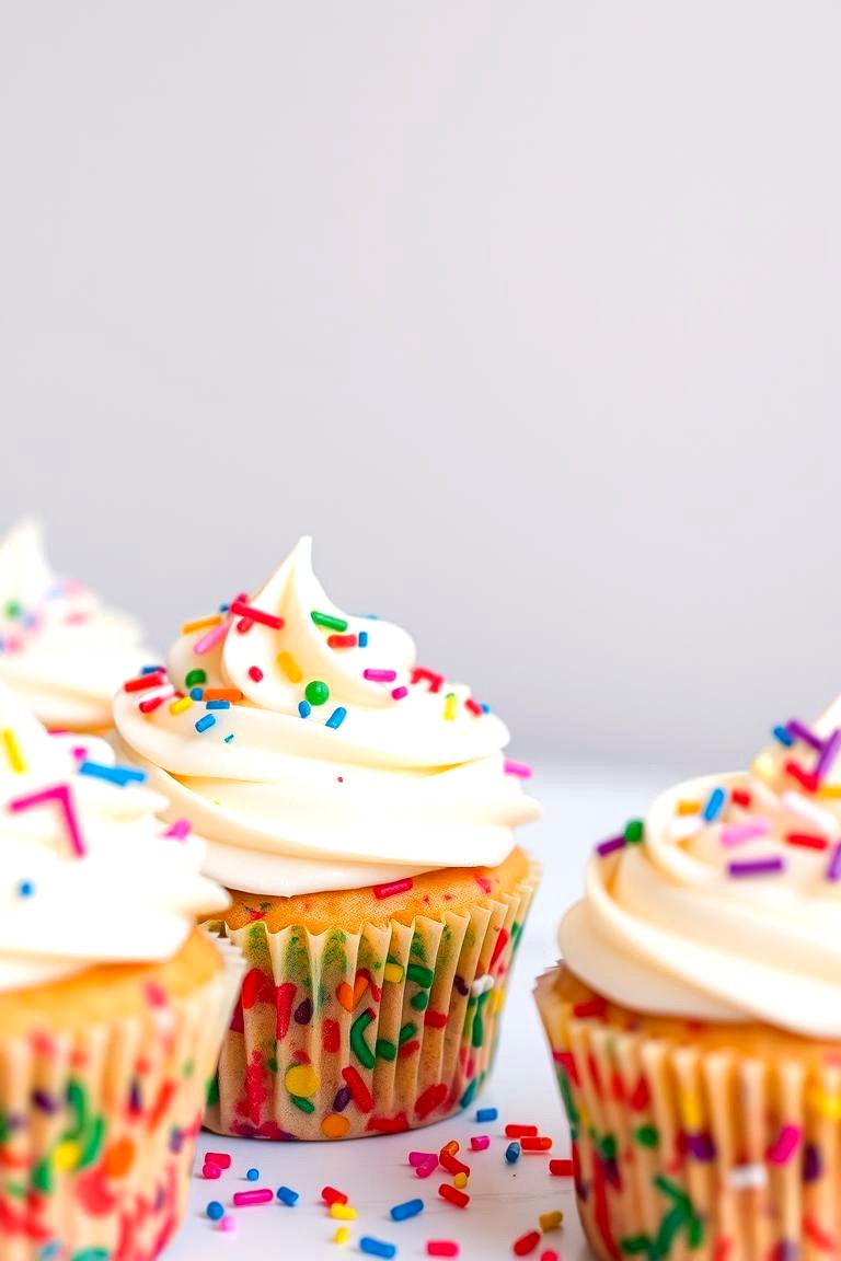 Festive Funfetti Celebration - 24 Wedding Cupcake Ideas