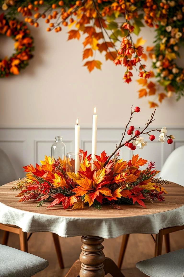 Festive Seasonal Decor - 24 Round Table Decor Ideas