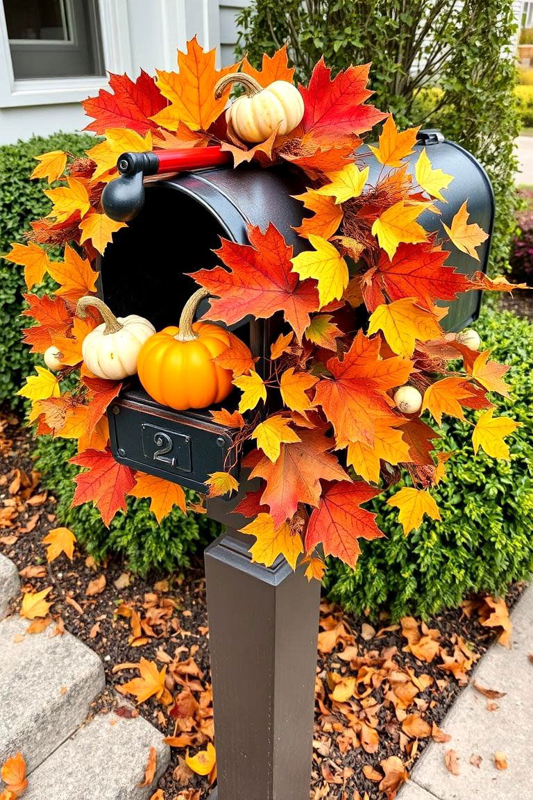 Festive Seasonal Decor - 24 Mailbox Landscaping Ideas