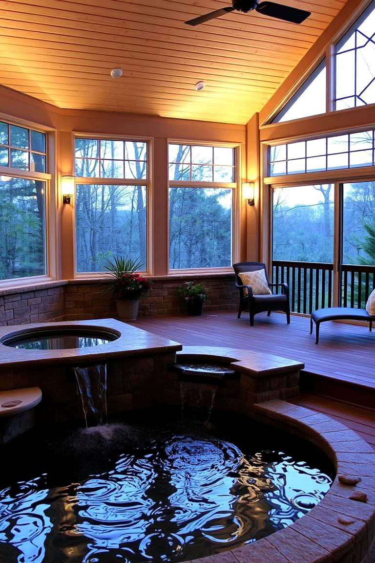 Finally a Relaxing Spa Inspired Combo - 24 Sunroom and Deck Combo Ideas