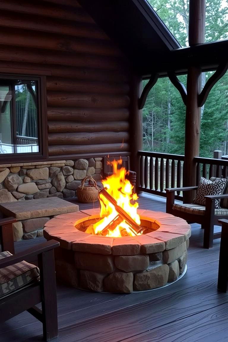 Fire Pit Ambiance - 24 Rustic Porch Ideas