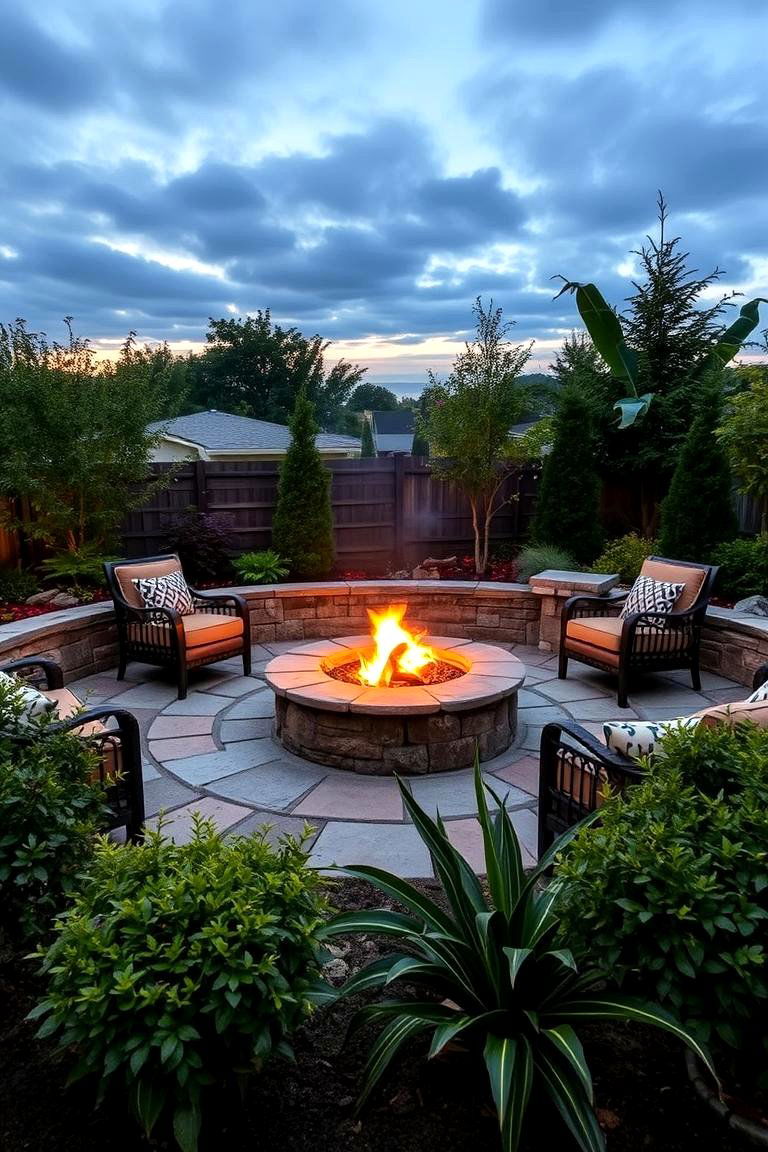 Fire Pit Garden for Cozy Gatherings - 24 Garden Ideas