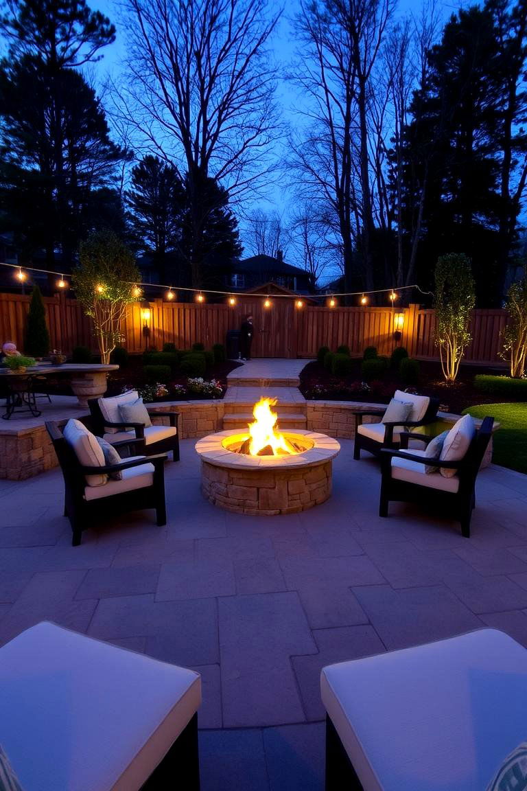 Fire Pit Gathering - 24 Outdoor Living Space Ideas