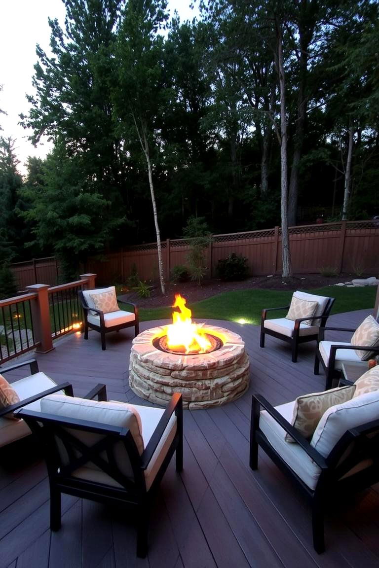 Fire Pit Gathering Area - 24 Patio Deck Ideas