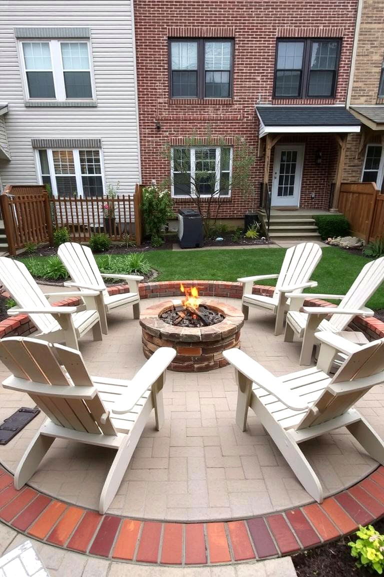 Fire Pit Gathering Spot - 24 Townhouse Backyard Ideas