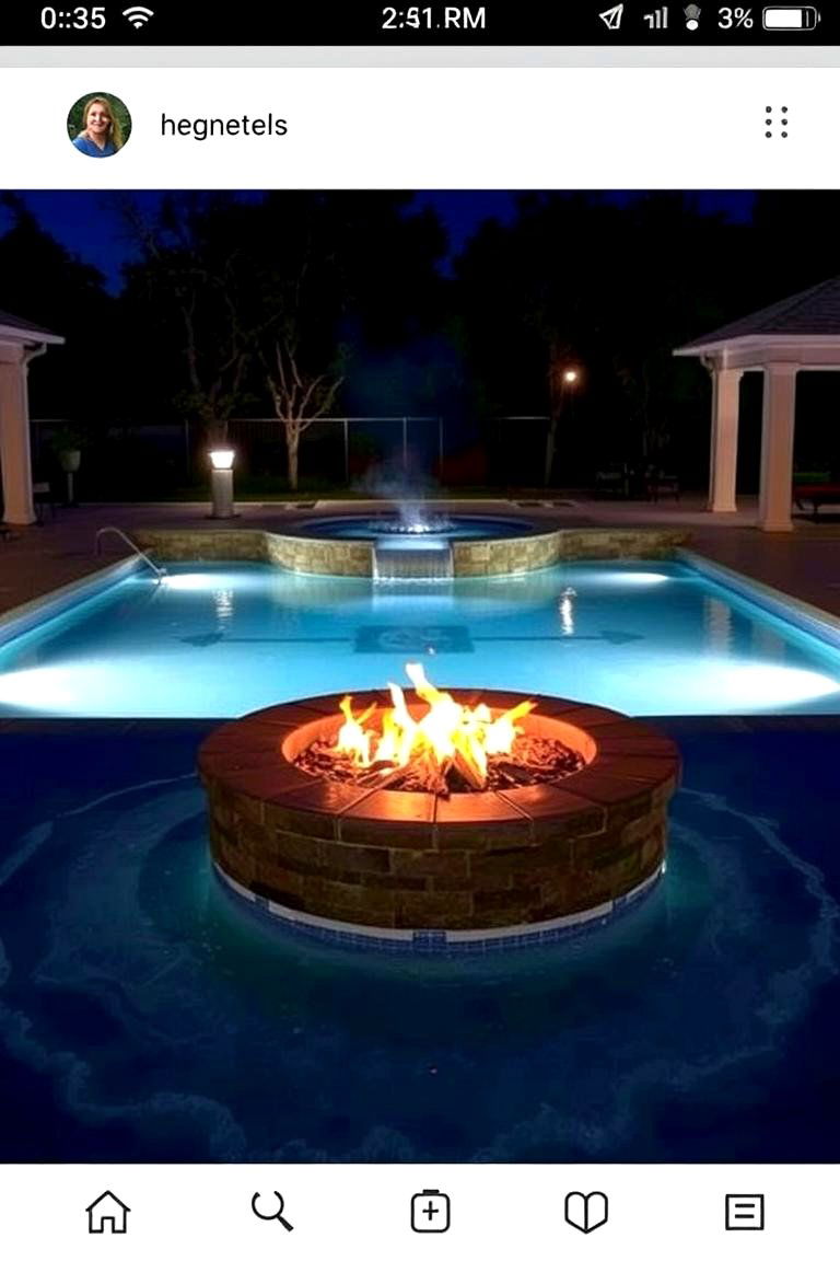 Fire Pit Lagoon Pool - 24 Lagoon Pool Design Ideas