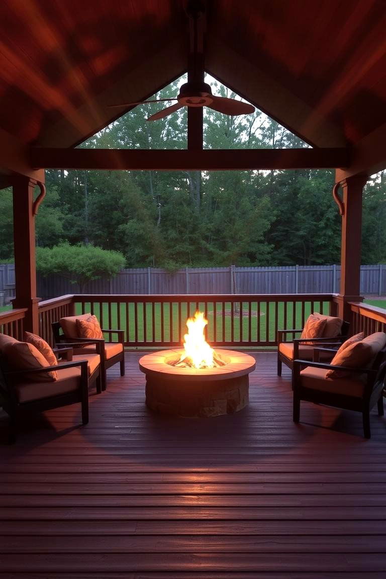 Fire Pit Oasis - 24 Under Deck Landscaping Ideas