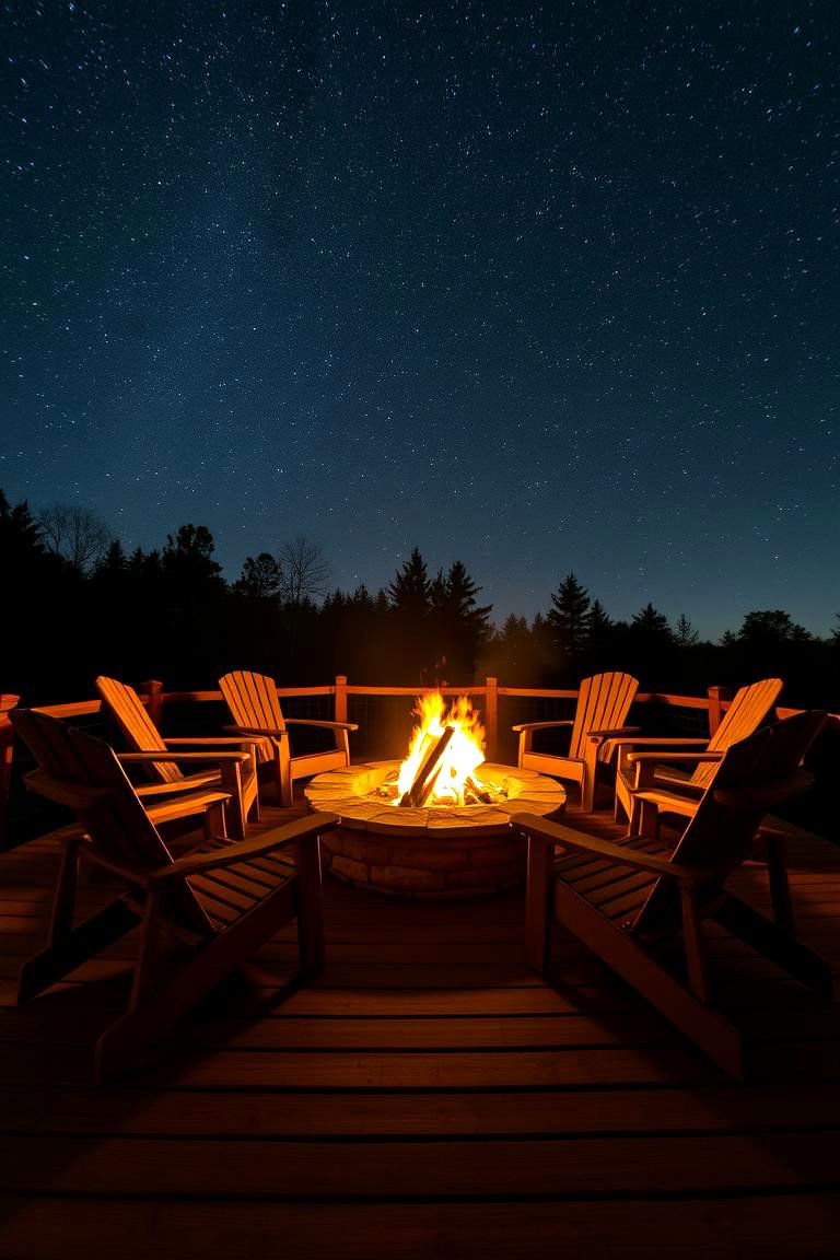 Fire Pit Platform - 24 Platform Deck Ideas
