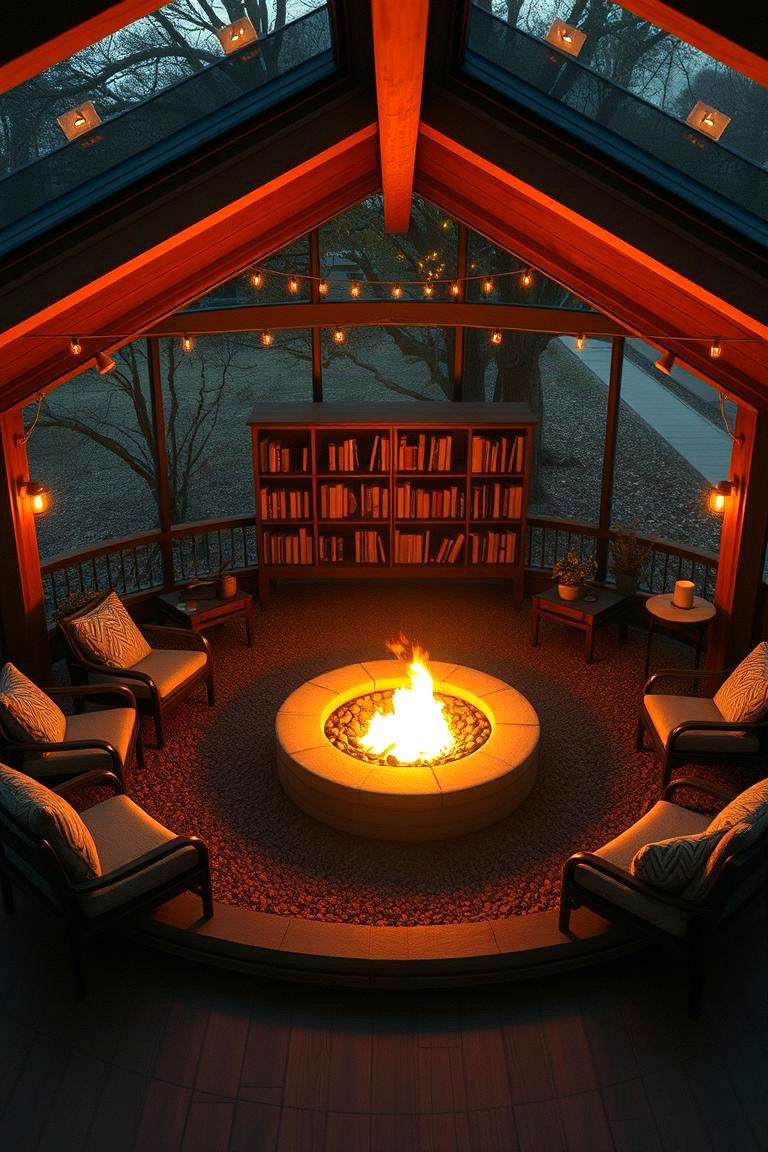 Fire Pit Reading Circle Nook - 24 Outdoor Reading Nook Ideas