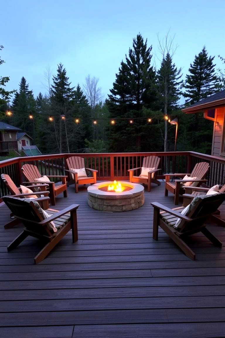 Fire Pit Surround Seating - 24 Deck Seating Ideas