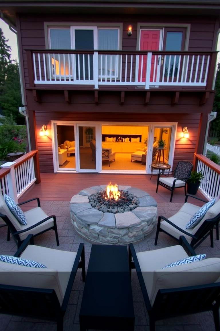 Fire Pit for Year Round Enjoyment - 24 2nd Floor Deck Ideas
