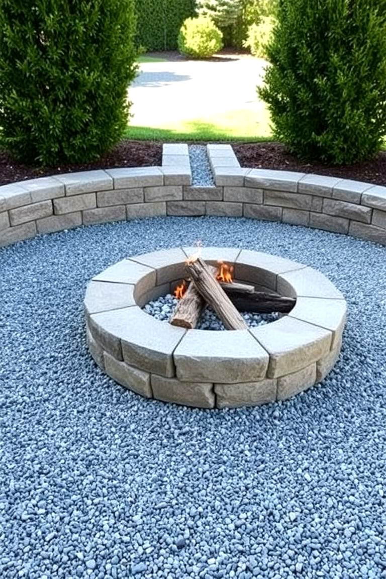 Fire Pit in a Gravel Pit - 24 Fire Pit Ideas