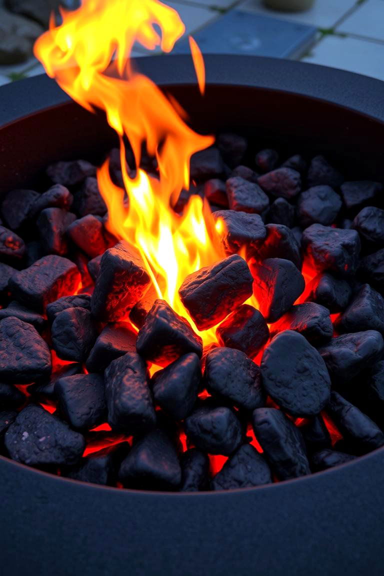 Fire Pit with Lava Rocks - 24 Stone Fire Pit Ideas