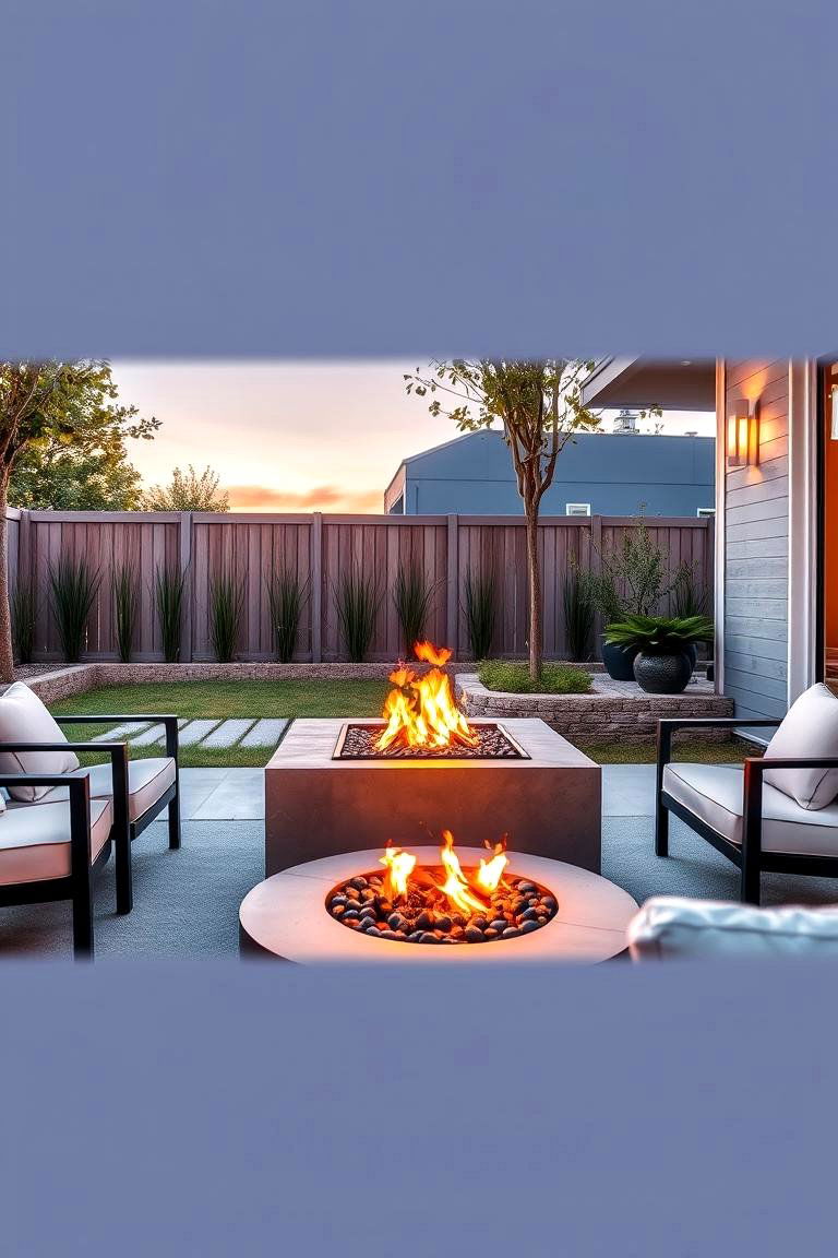 Fire Pit with Minimalist Design - 24 Fire Pit Ideas