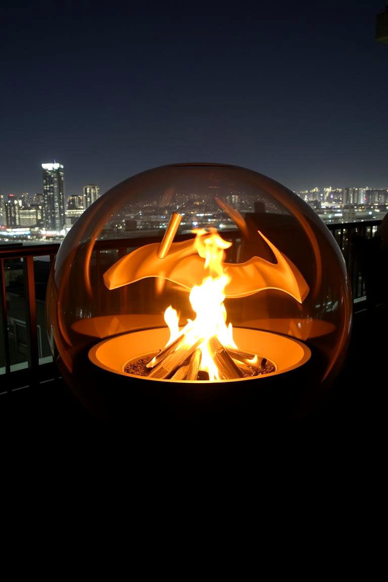 Fire Pit with a Wind Guard - 24 Wood Burning Fire Pit Ideas