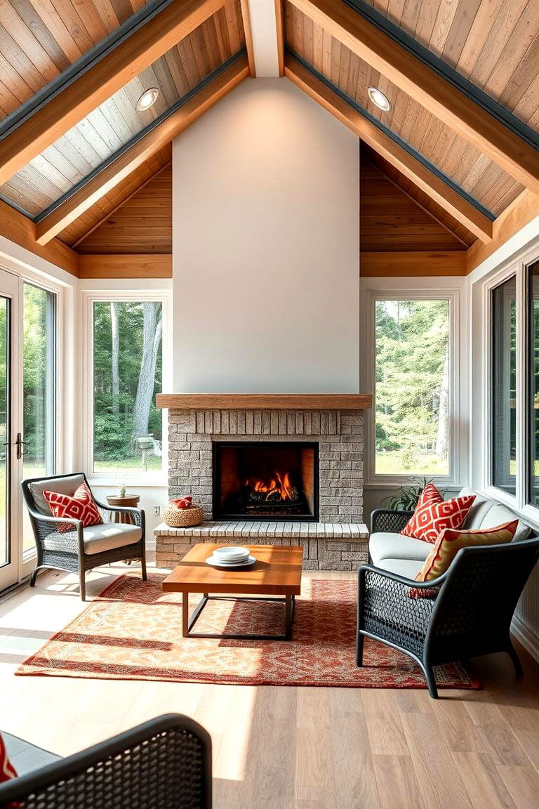 Fire Safety Measures for Peace of Mind - 24 Sunroom With Fireplace