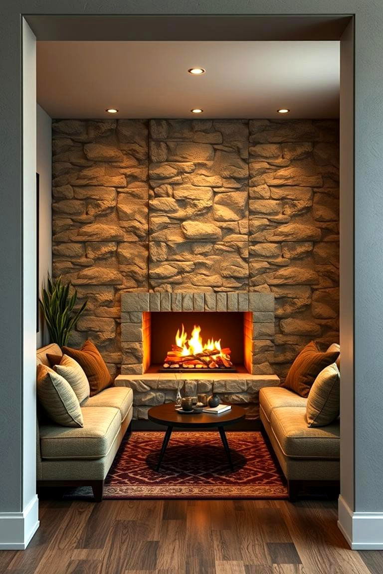 Fire Side Seating Nook - 24 Traditional Fireplaces