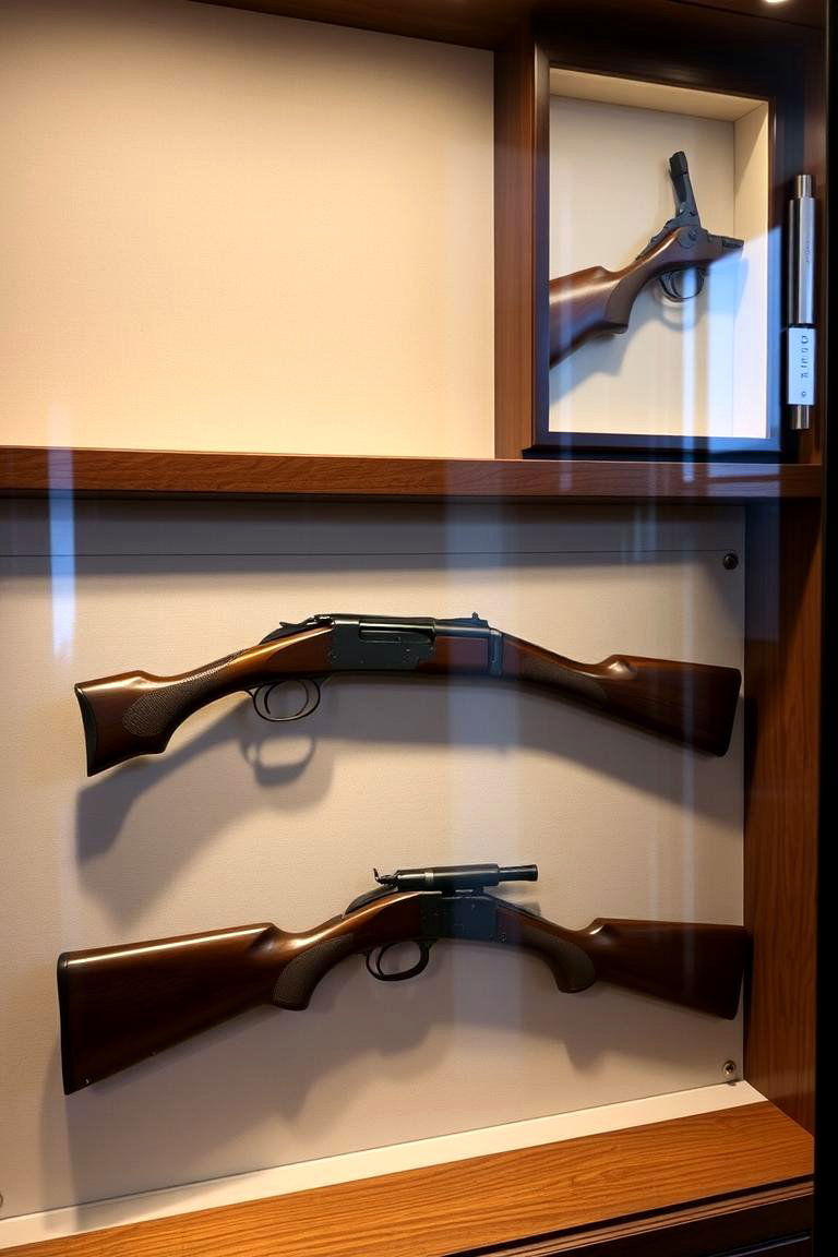 Firearm Display and Storage - 24 Hunting Man Cave Ideas