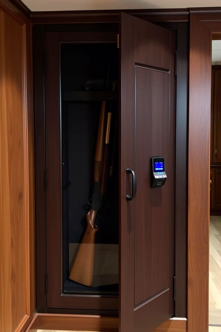 Firearm Security Cabinet - 24 Hunting Room Ideas