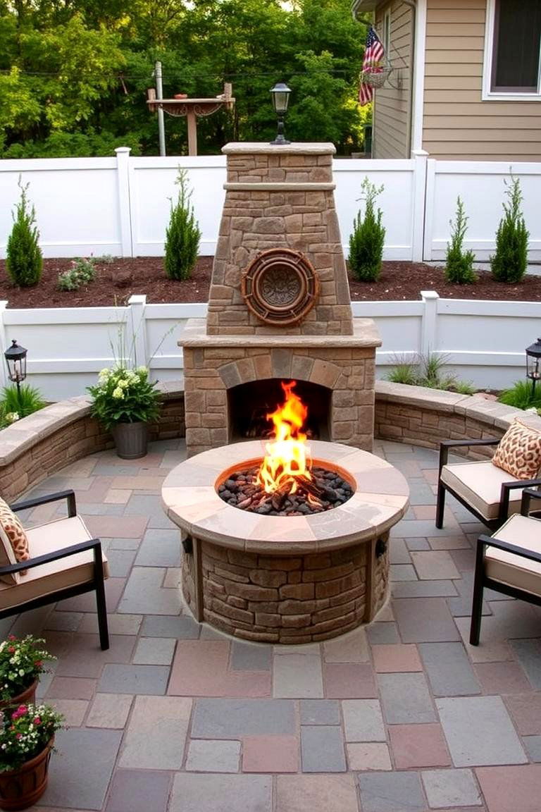 Firepit as a Centerpiece - 24 Patio Ideas With Firepit