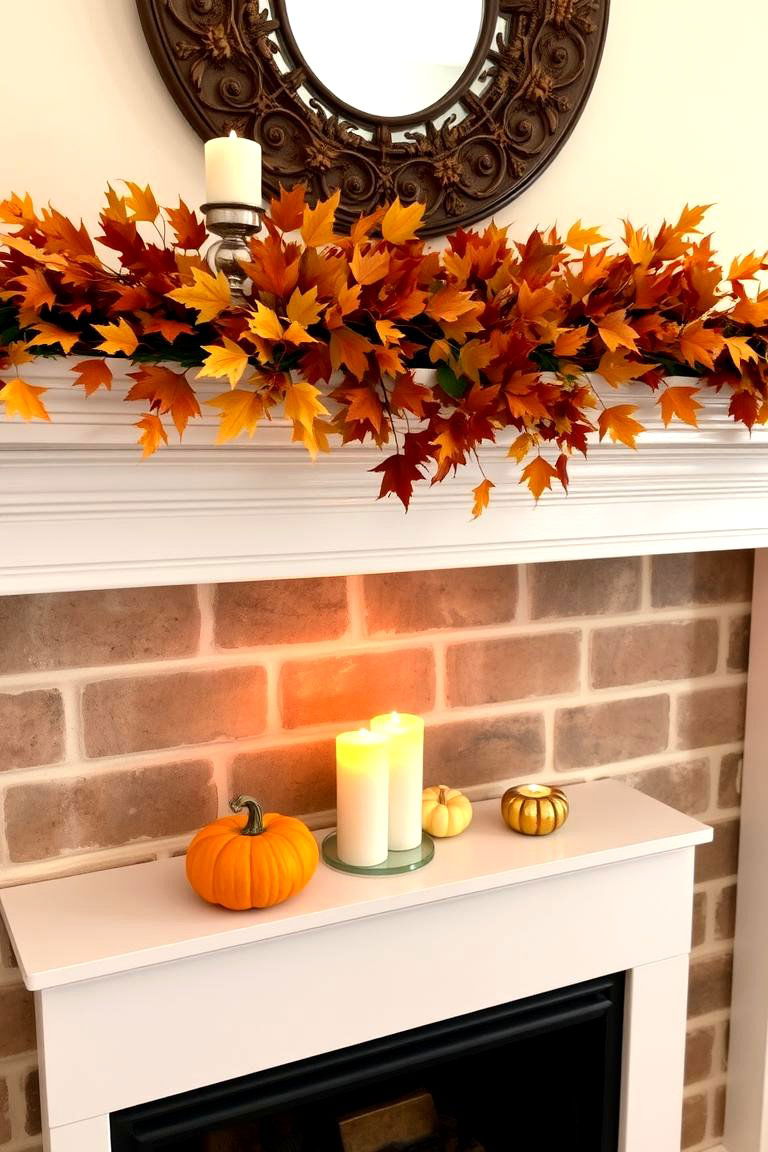 Fireplace Mantel Decor - 24 Fall Decor Ideas