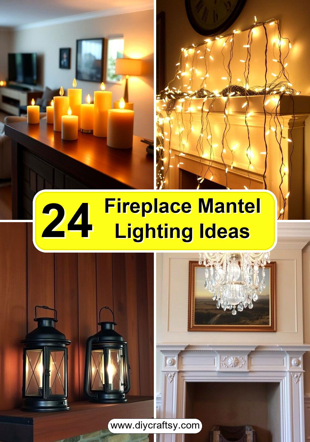 Fireplace Mantel Lighting Ideas