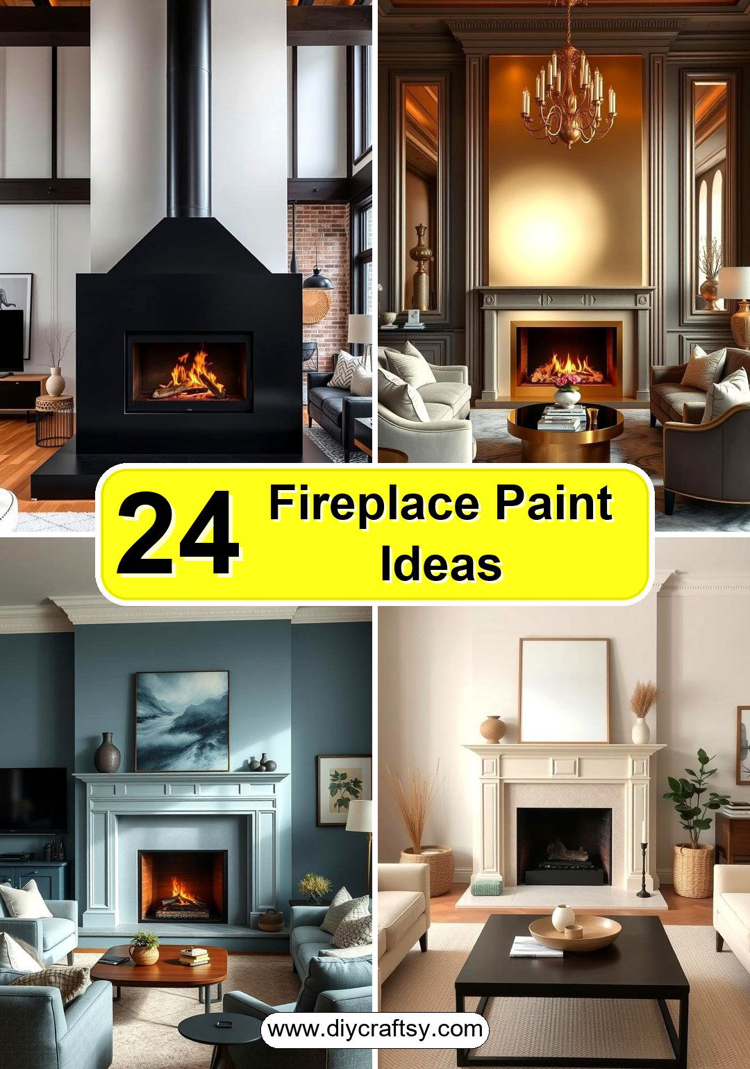 Fireplace Paint Ideas