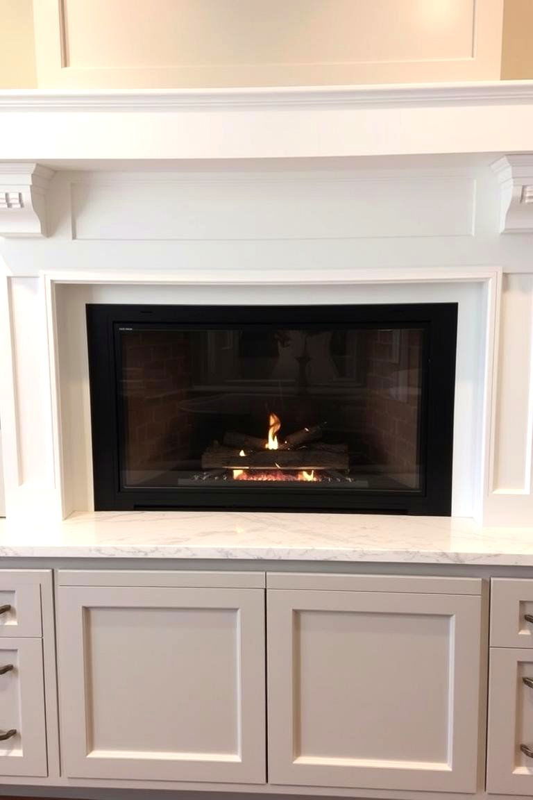 Fireplace as Part of a Kitchen Renovation - 24 Kitchens With Fireplaces