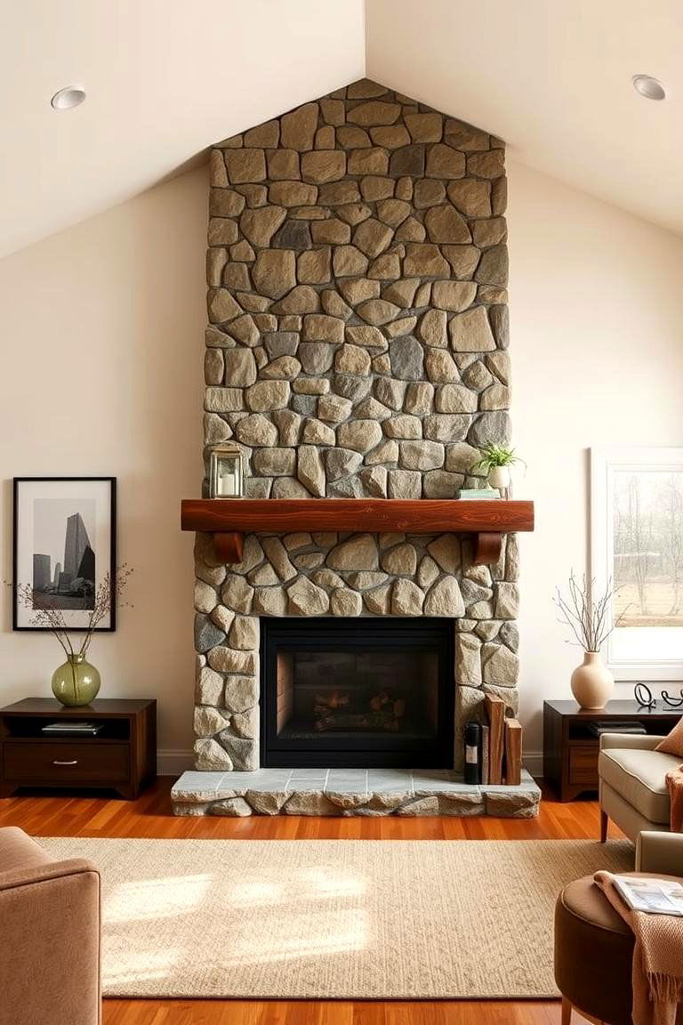 Fireplace as a Calming Focal Point - 24 Zen Living Room Ideas