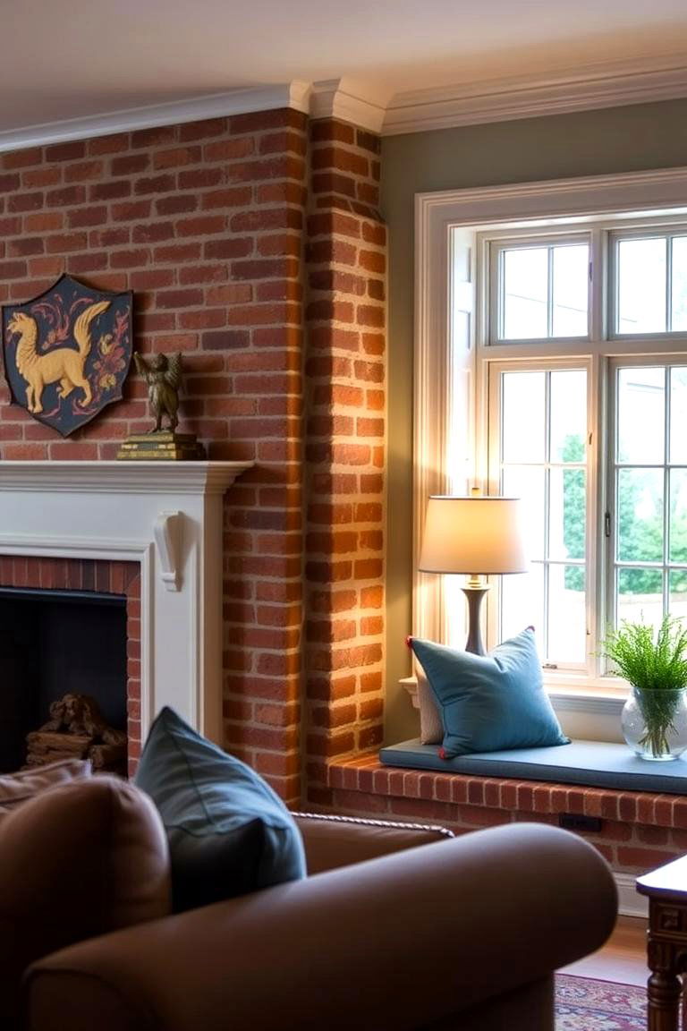 Fireplace with a Cozy Reading Nook - 24 Living Room Fireplace Ideas