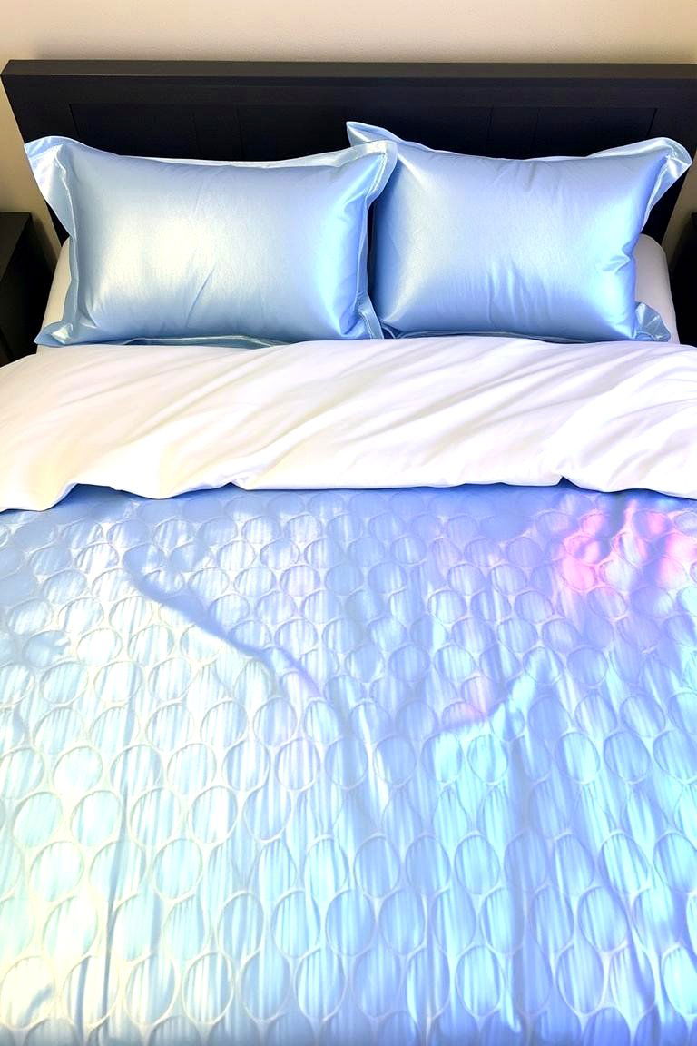 Fish Scale Patterned Bedding - 24 Mermaid Bedroom Ideas