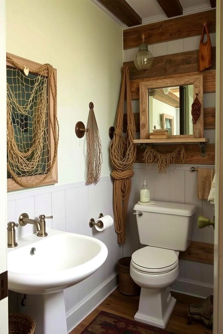 Fishermans Charm - 24 Coastal Bathroom Ideas