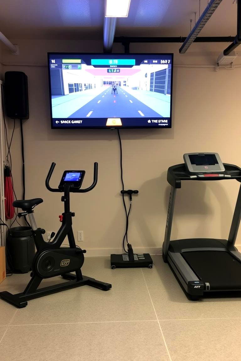 Fitness and Gaming Combo - 24 Garage Game Room Ideas