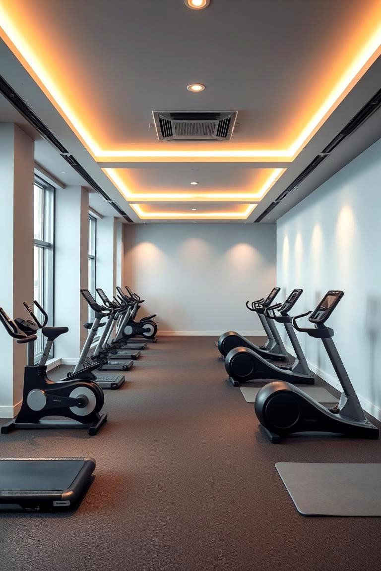 Fitness and Meditation Zone - 24 Black Man Cave Ideas