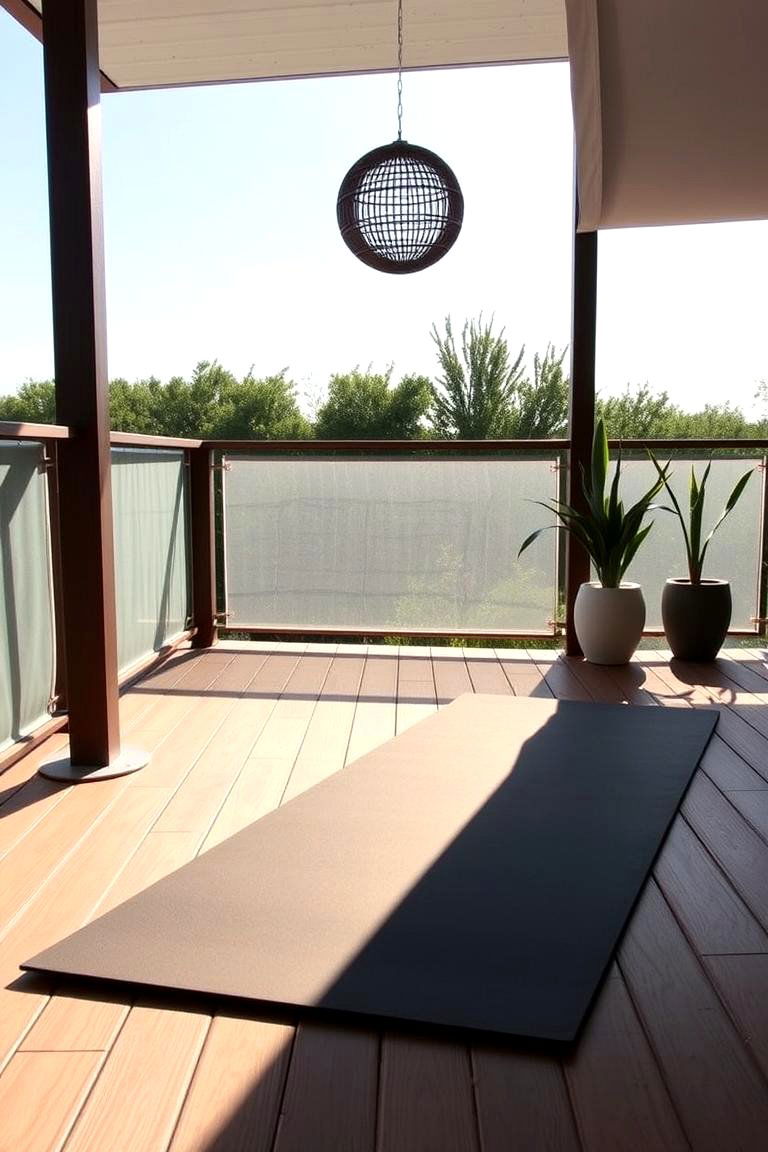 Fitness and Yoga Deck - 24 Balcony Deck Ideas