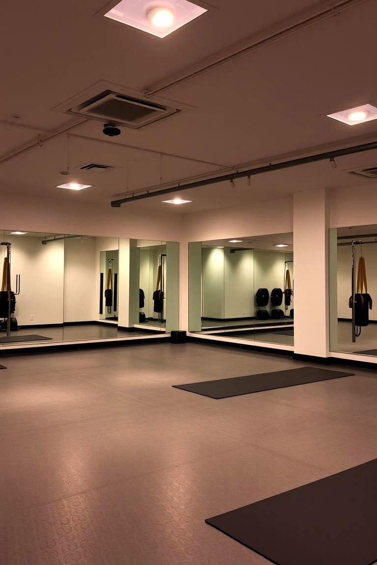 Fitness and Yoga Space - 24 basement decorating ideas